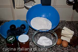 crostata di prugne: ingredienti