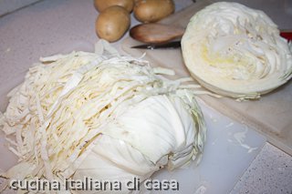 affettare la verza