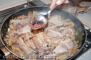 costine con verza e patate