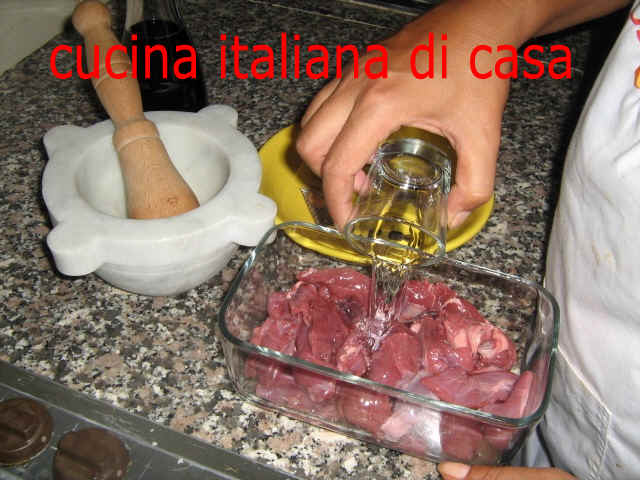 marinare il capriolo con la grappa