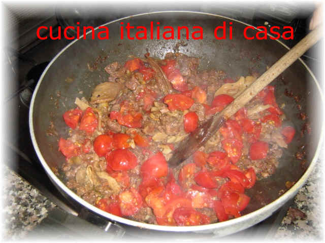 ragù di cinghiale ai funghi
