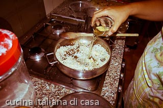 risotto con le canocchie