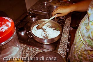 risotto con le canocchie