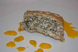 tortino di alici con salsa leggera allo zafferano
