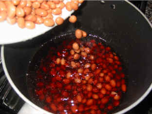 preparare la terrina di fagioli borlotti