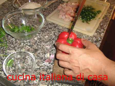 pulire il peperone