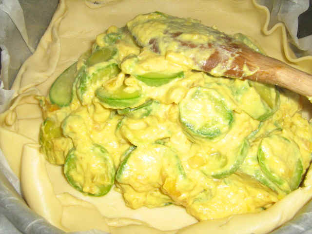 riempire la torta salata