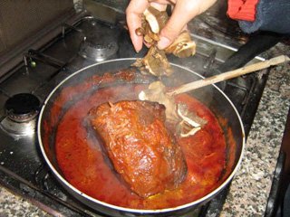 cucinare il brasato di manzo ai funghi