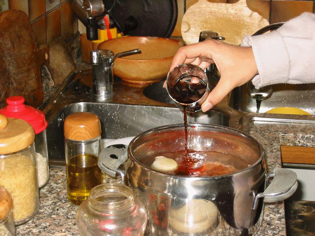 preparare la terrina di fagioli borlotti