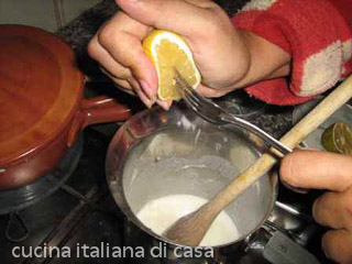 aggiungete il succo