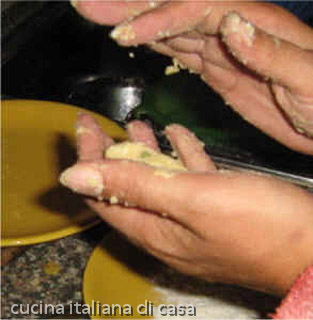 formare le frittelle