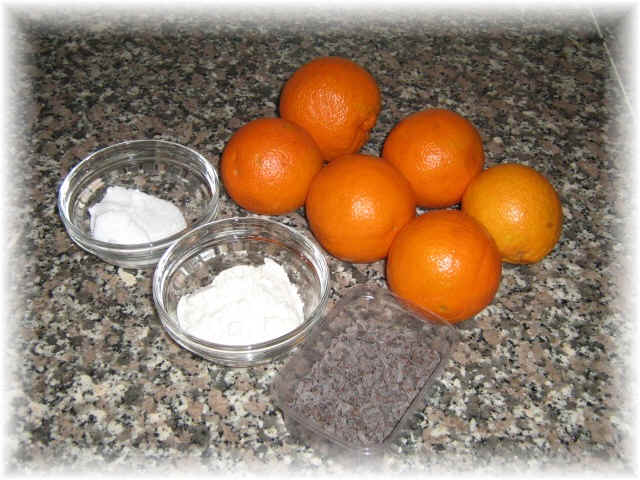 cestelli dolci di arancia: ingredienti